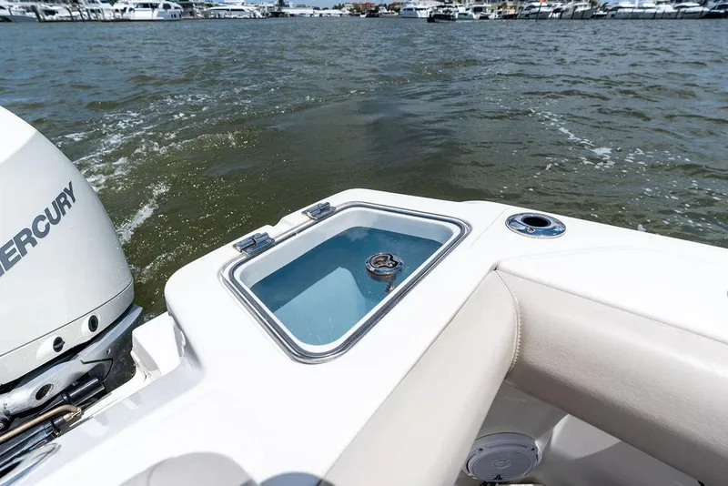 Slide: The Image of Boston Whaler 280 Outrage 2020 boat with Mercury engine on water. - 19
