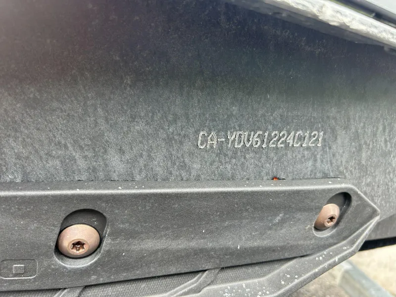 Slide: The Image of 2021 Sea-Doo Spark Trixx 3up iBR hull identification number close-up. - 16