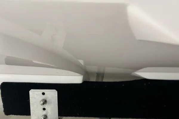 Slide: The Image of 2025 Concept 27' Open Deck boat hull detail, showcasing sleek design and modern craftsmanship. - 22