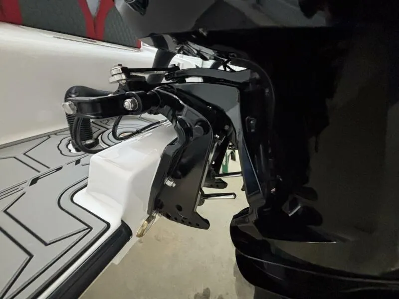 Slide: The Image of 2025 Concept 27' Open Deck boat engine mount detail, showcasing sleek design and modern engineering. - 31