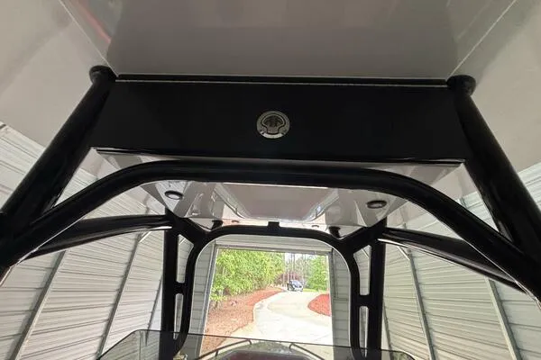 Slide: The Image of 2025 Concept 27' Open Deck boat interior with sleek black framework and modern design. - 42