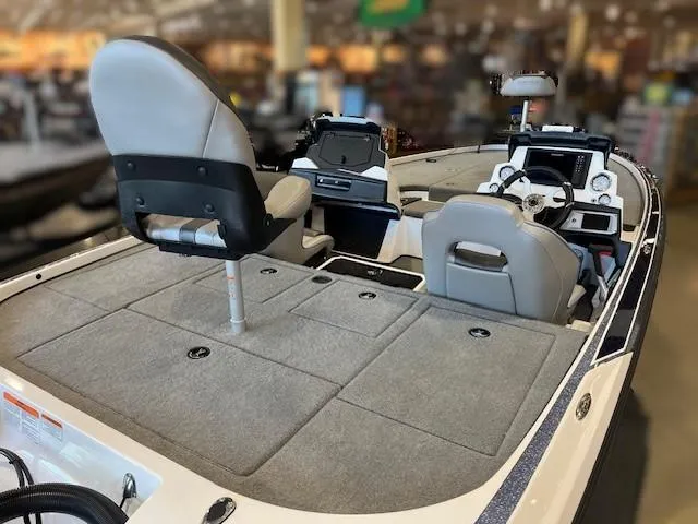 Slide: The Image of 2024 Nitro Z20 Pro boat interior with seating and control panel. - 1