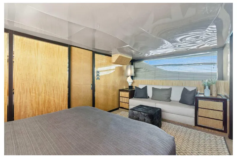 Slide: The Image of Luxurious interior of 2012 Cheoy Lee 76 Alpha yacht with modern furnishings and elegant decor. - 36