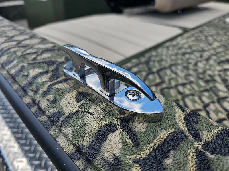 Slide: The Image of Chrome cleat on 2025 Vexus ACX 2000 boat with camouflage pattern. - 22