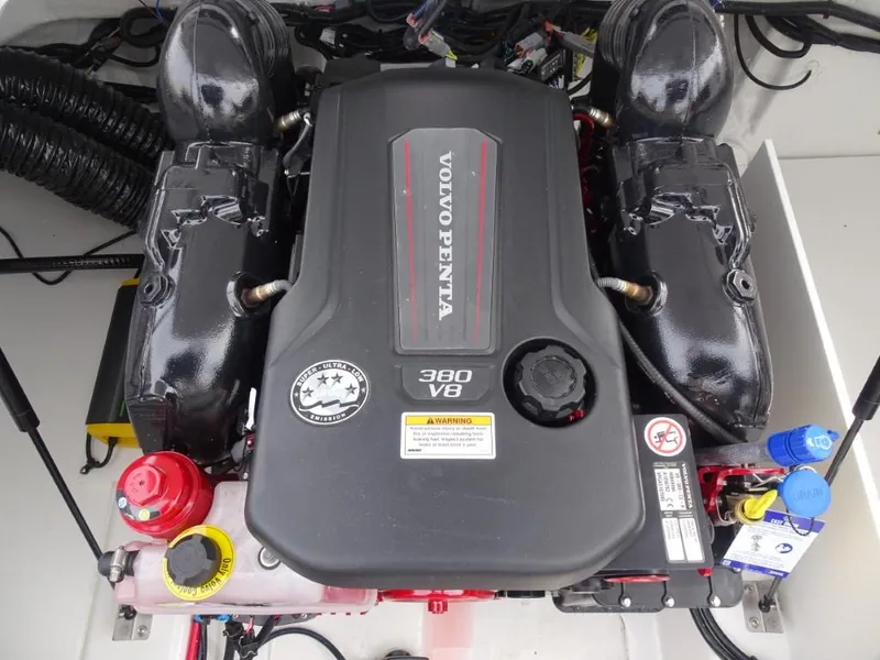 Slide: The Image of Volvo Penta 380 V8 engine in 2025 Cobalt R8 boat, detailed view. - 21
