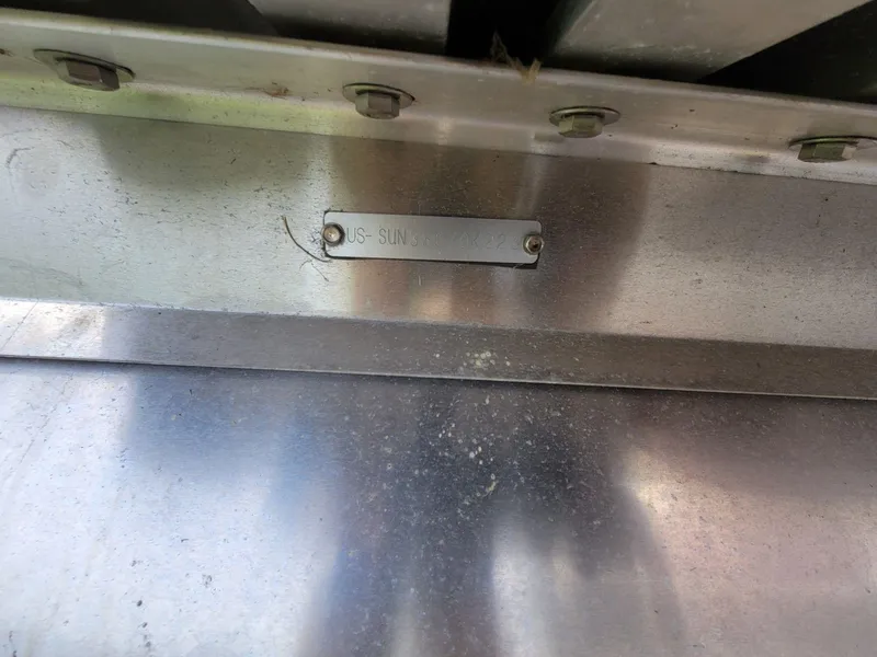 Slide: The Image of 2023 SunChaser Geneva Cruise 24 LR DH metal identification plate. - 19
