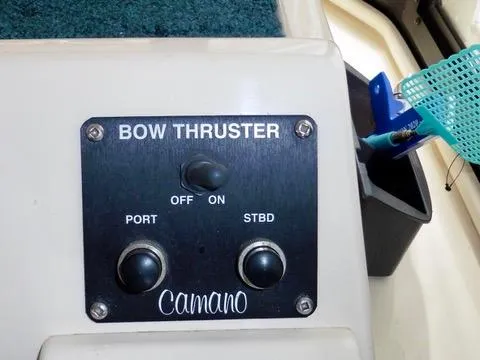 Slide: The Image of Bow thruster control panel on 2001 Camano Trawler boat. - 23