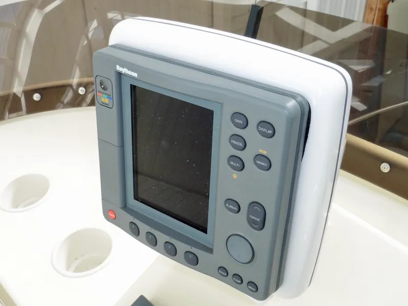 Slide: The Image of Raytheon marine navigation system on 2001 Camano Trawler. - 9