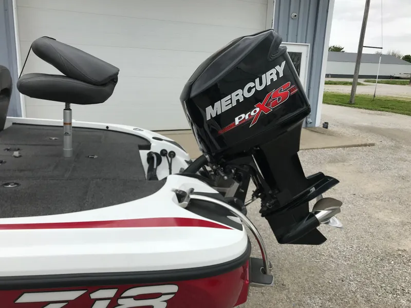 Slide: The Image of 2017 Nitro Z18 boat with Mercury Pro XS outboard motor. - 21