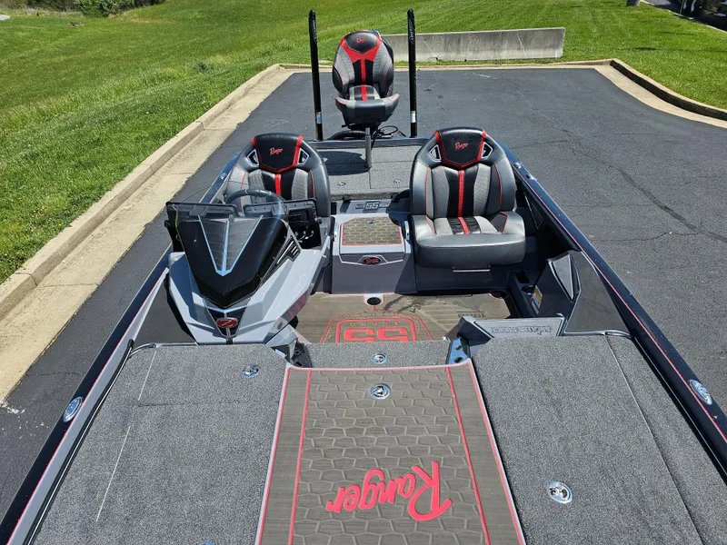 Slide: The Image of 2023 Ranger Z520R 55th Anniversary Limited Edition boat with sleek seating and modern design. - 6