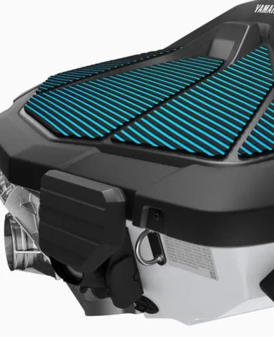 Slide: The Image of 2025 Yamaha WaveRunner Jetblaster, featuring sleek design and vibrant blue accents. - 8