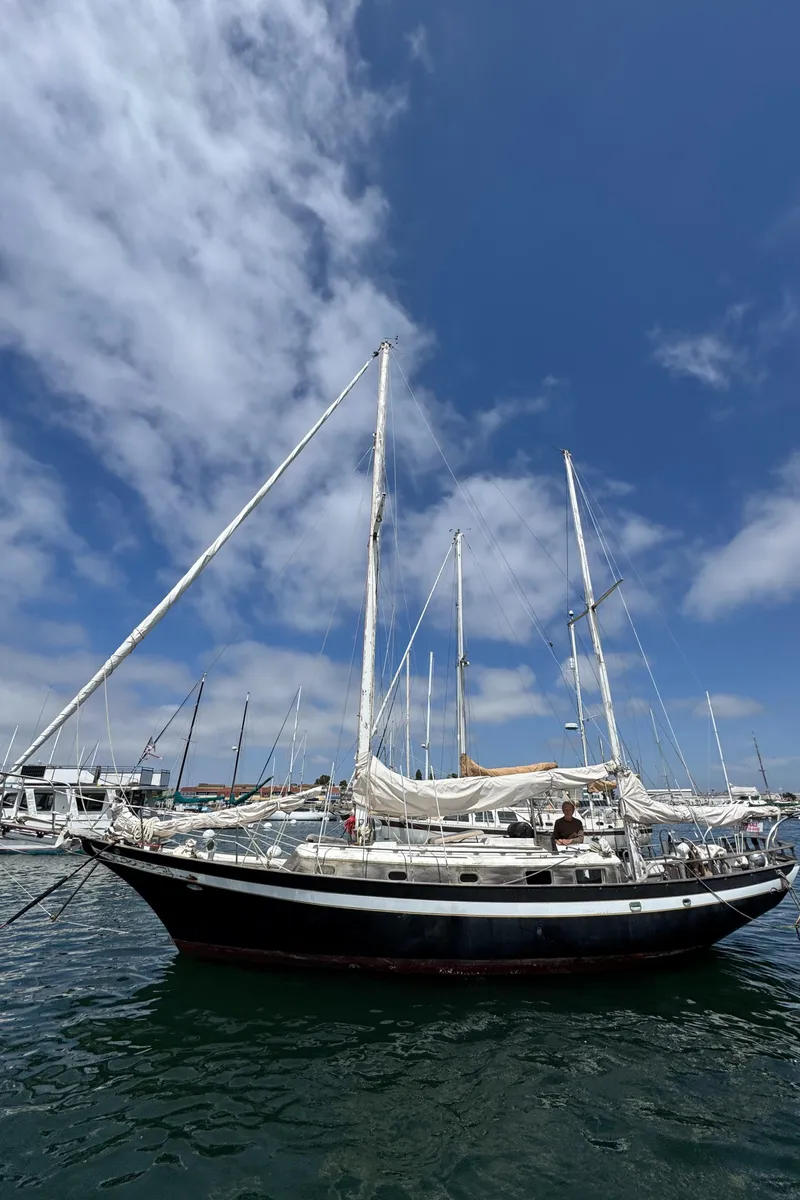 Slide: The Image of 1979 Cheoy Lee Bill Luders Clipper Ketch sailing on a sunny day. - 6