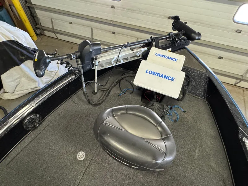 Slide: The Image of 2022 Nitro ZV21 boat seat with sleek black design and detailed stitching. - 14