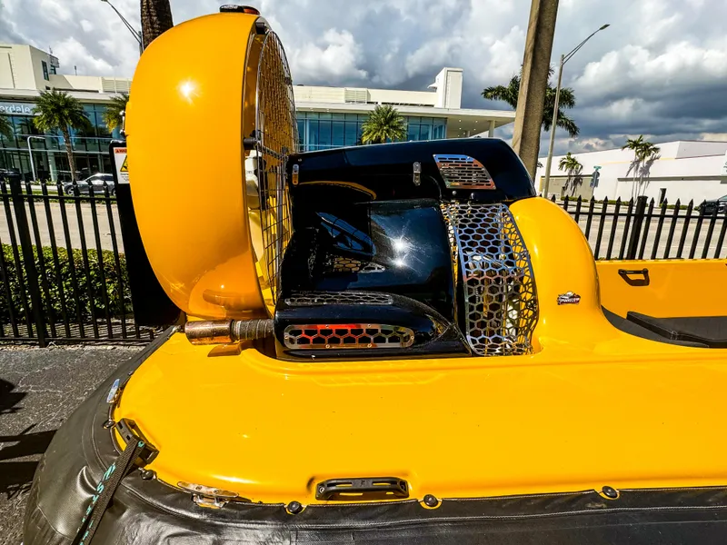 Slide: The Image of 2024 Airboat Airslide A33 with vibrant yellow exterior and sleek design. - 9