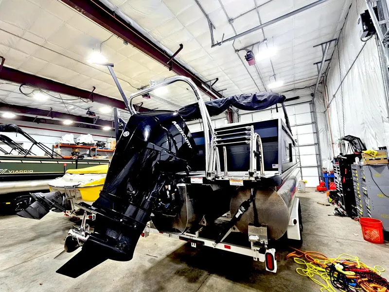 Slide: The Image of 2023 Viaggio Diamante U boat in a spacious indoor storage facility. - 3