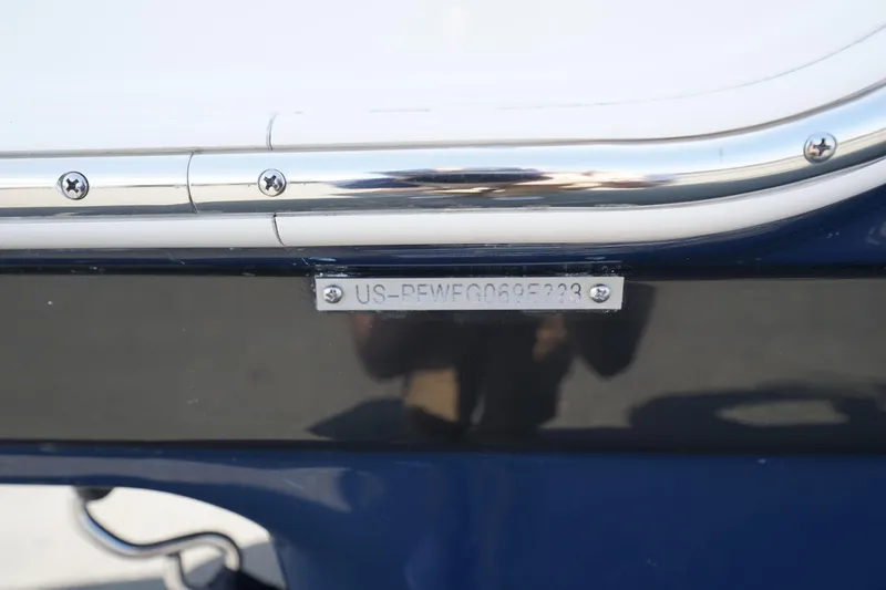 Slide: The Image of 2023 Four Winns HD3 Surf boat identification plate with serial number. - 1