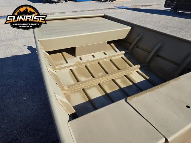 Slide: The Image of 2023 G3 1448LW boat interior with seating, displayed at Sunrise Marine & Motorsports. - 8