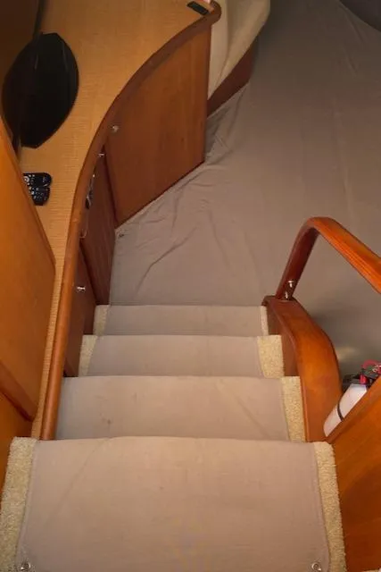 Slide: The Image of 2003 Silverton 35 MY yacht interior detail, featuring a built-in appliance with a sleek design. - 24