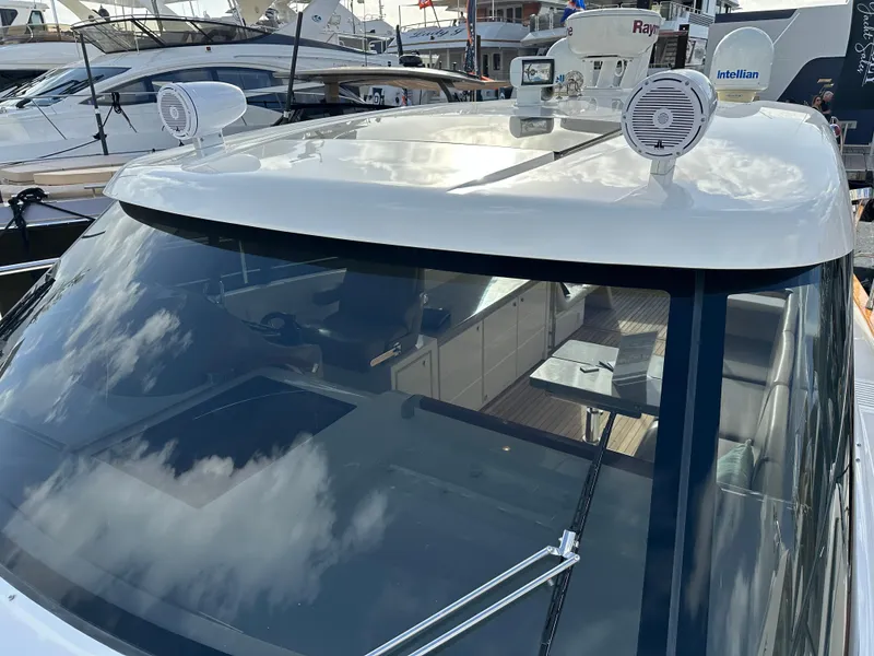 Slide: The Image of 2013 Austin Parker Open 42 yacht with sleek design and modern navigation equipment. - 30