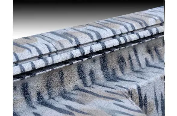 Slide: The Image of 2024 Xpress HD15DBX boat with Yamaha 40HP, featuring a textured camouflage pattern. - 12