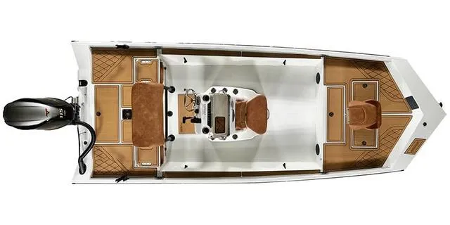 Slide: The Image of 2025 Avid Rogue 20 CC boat with Yamaha 115 "SHO" engine, top view. - 3