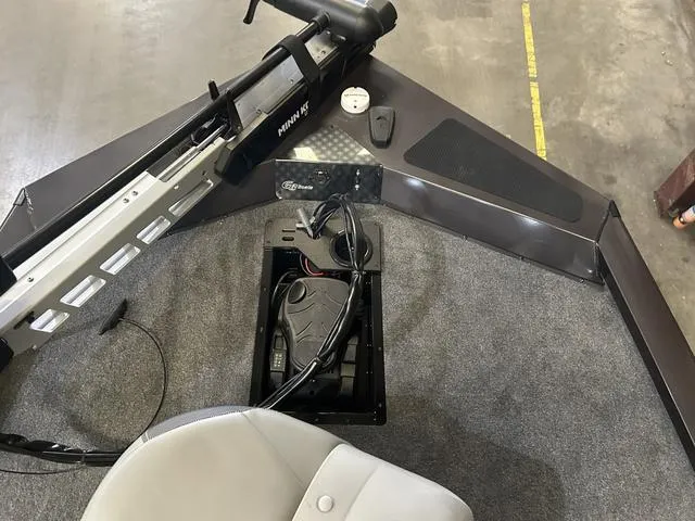 Slide: The Image of 2025 G3 Sportsman 1910 boat interior with Yamaha 150 "SHO" motor, featuring a trolling motor. - 10