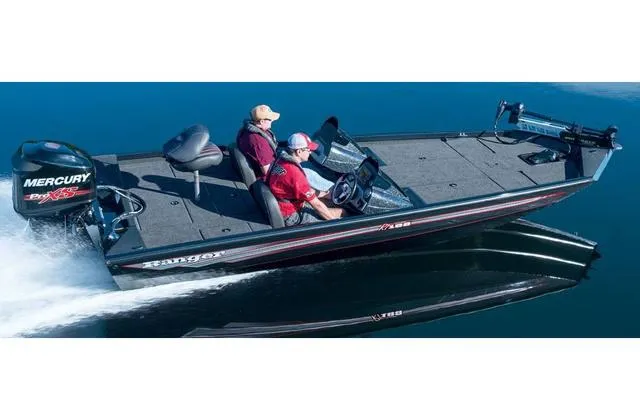 Slide: The Image of 2017 Ranger RT188 boat with Yamaha 115 SHO engine cruising on water. - 13