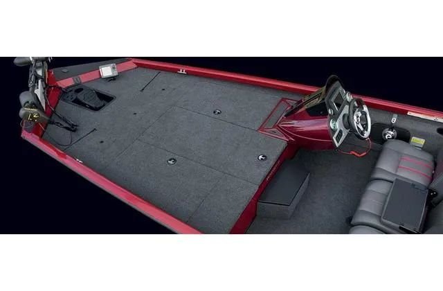 Slide: The Image of 2017 Ranger RT188 boat interior with Yamaha 115 SHO, featuring spacious deck and steering console. - 15