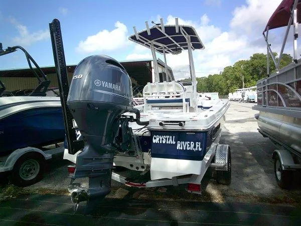 Slide: The Image of 2023 Robalo 206 Cayman boat with Yamaha engine, parked in Crystal River, FL. - 3