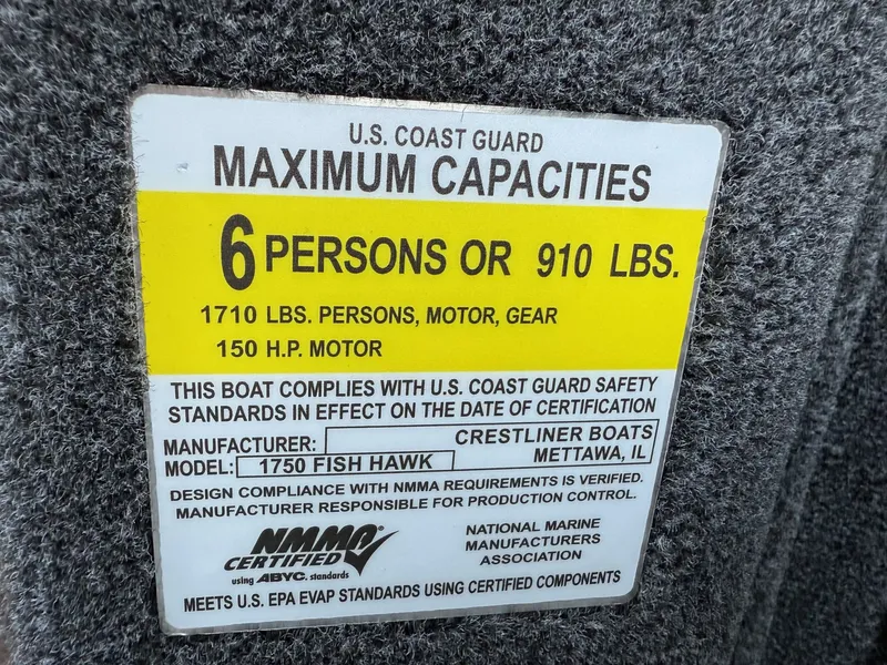 Slide: The Image of Crestliner Fish Hawk 1750 WT w/ 115HP Mercury Pro XS! 2025 - 8