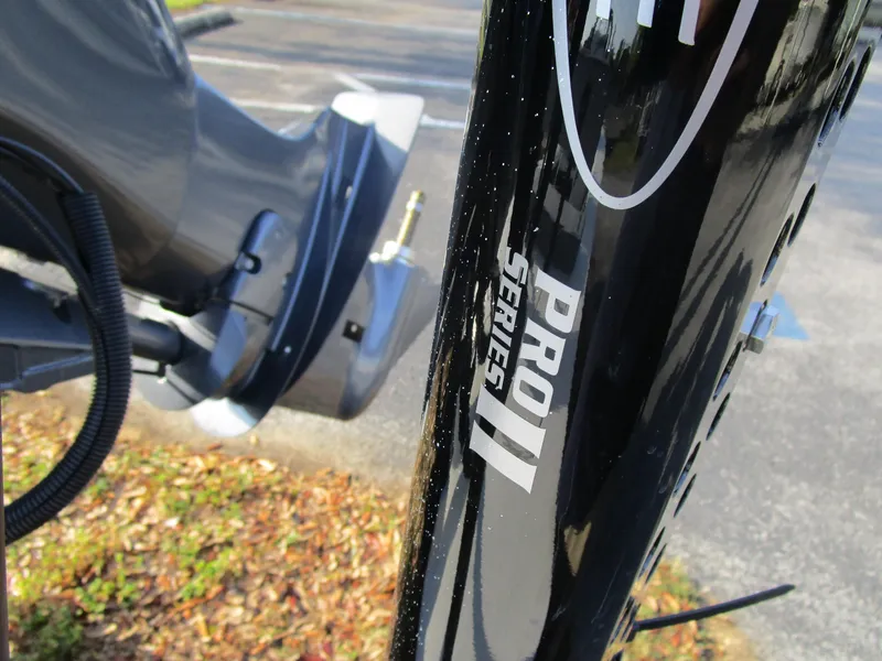 Slide: The Image of Close-up of 2025 Maverick HPX 17 HPX-S boat motor with Pro II Series branding. - 4