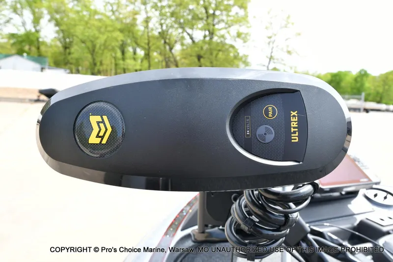 Slide: The Image of Close-up of Ultrex trolling motor on 2024 Triton 18 TRX boat. - 27