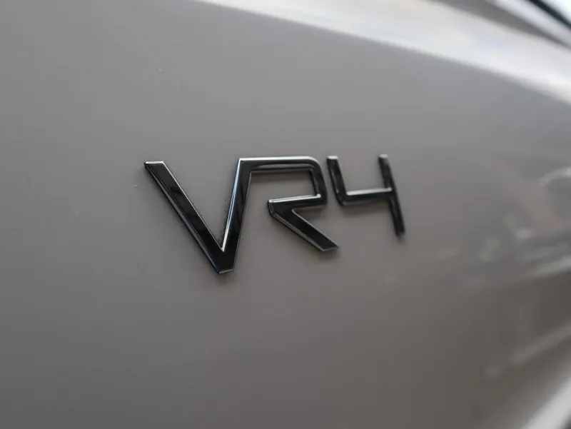 Slide: The Image of 2022 Bayliner VR4 Bowrider Outboard logo on boat exterior. - 24