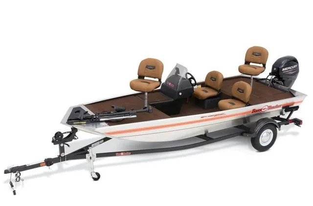 Slide: The Image of 2018 Tracker BASS TRACKER® 40th Anniversary Heritage Edition boat with trailer and seating. - 12
