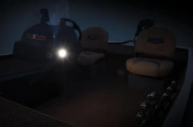 Slide: The Image of 2018 Tracker BASS TRACKER® 40th Anniversary Heritage Edition interior with seats and steering wheel. - 22