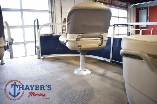 Slide: The Image of 2020 Sun Tracker Bass Buggy® 16 XL interior with seating, showcased at Thayer's Marine. - 23