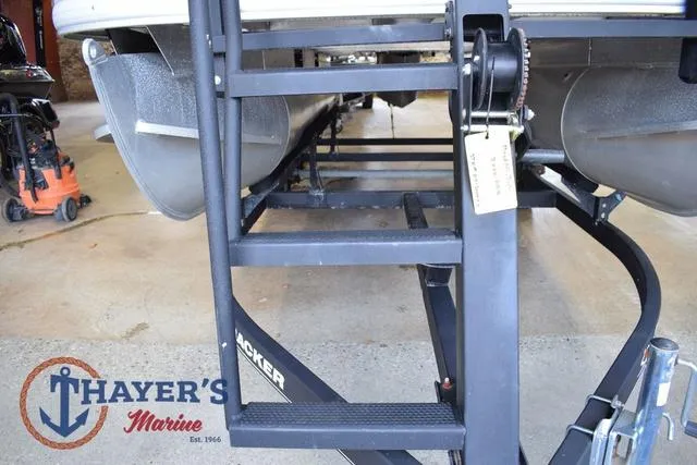 Slide: The Image of 2020 Sun Tracker Bass Buggy® 16 XL on trailer at Thayer's Marine. - 8