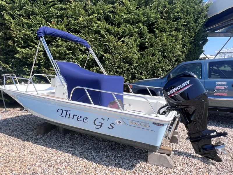 Slide: The Image of Boston Whaler 150 Montauk 2021 - 2