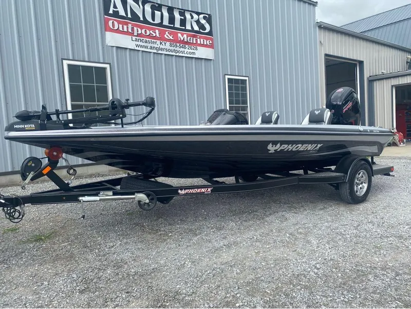 Slide: The Image of 2025 Phoenix 518 Pro boat on trailer at Angler's Outpost & Marine. - 12