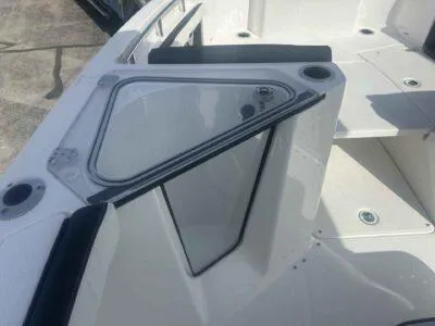 Slide: The Image of 2025 Yamaha Boats 252 FSH Sport interior detail, showcasing sleek design and modern features. - 10