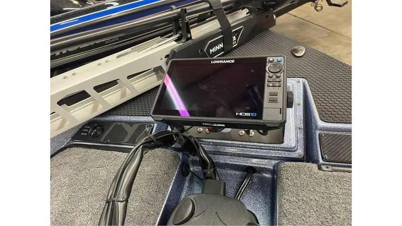 Slide: The Image of Lowrance HDS display on 2025 Phoenix 721 ZXL boat dashboard. - 8