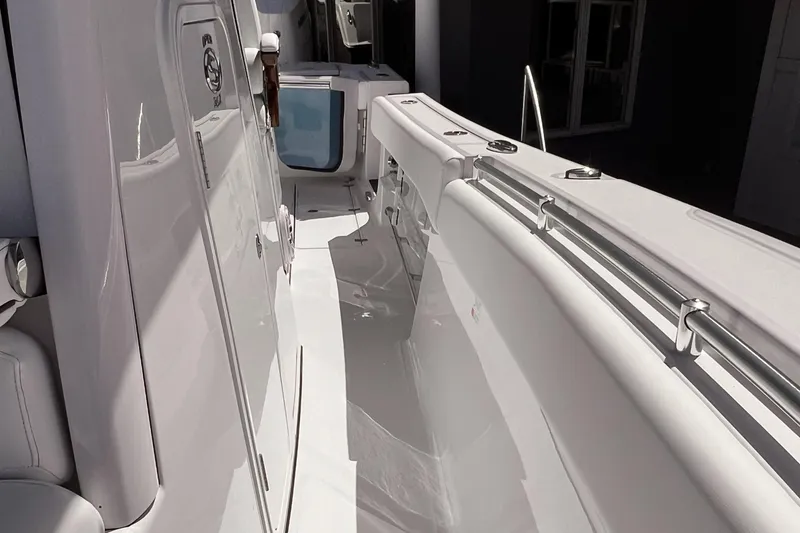 Slide: The Image of 2025 Sportsman Open 352 Center Console boat interior, showcasing sleek design and modern features. - 6