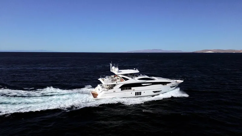 Slide: The Image of Azimut Grande 30 Metri yacht cruising on open sea, 2017 model. - 1
