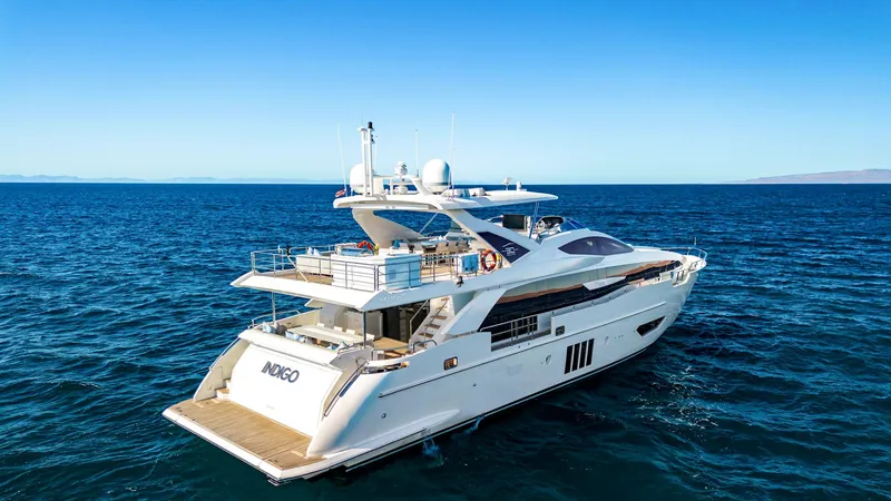 Slide: The Image of Luxury yacht Azimut Grande 30 Metri 2017 cruising on open sea. - 2