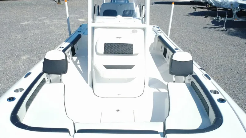 Slide: The Image of Simrad display on 2025 Tidewater 2300 Carolina Bay boat dashboard. - 6