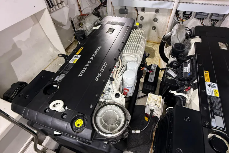 Slide: The Image of Engine room of 2014 Cruisers Yachts 54 Sport Coupe with Volvo Penta IPS 600 engines. - 35