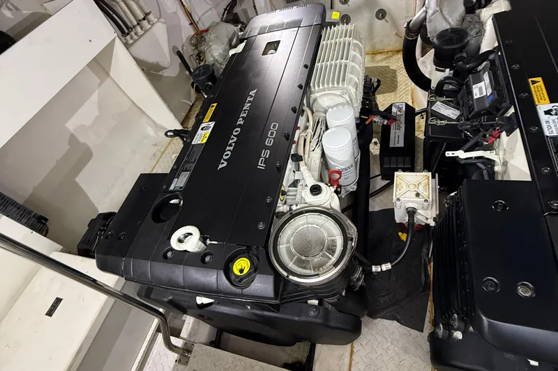 Slide: The Image of Engine room of 2014 Cruisers Yachts 54 Sport Coupe with Volvo Penta IPS 600 engine. - 32