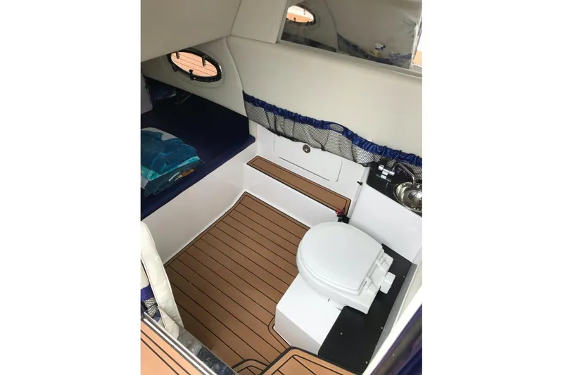 Slide: The Image of 2026 Nor-Tech 390 Sport Center Console with luxurious seating and modern design. - 22