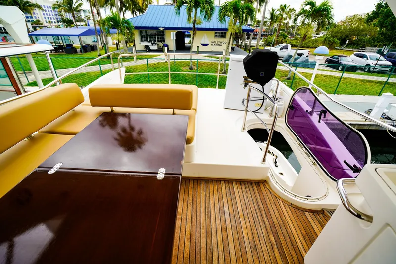Slide: The Image of Outdoor kitchen on 2012 Azimut Fly 53 yacht with sink and grill. - 10