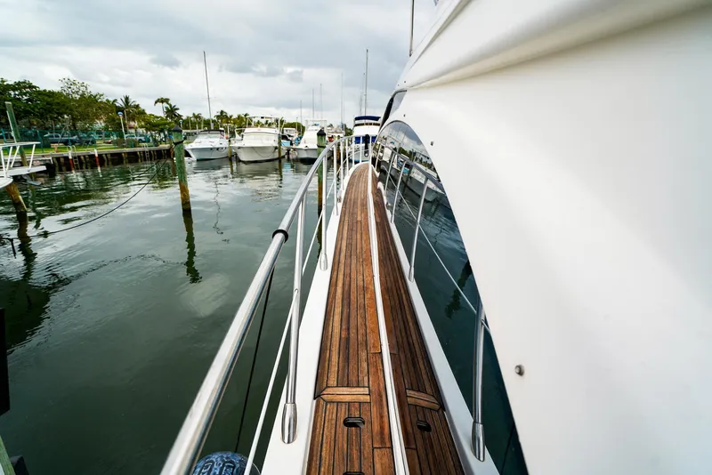 Slide: The Image of Azimut Fly 53 yacht interior with speaker and seating, 2012 model. - 18